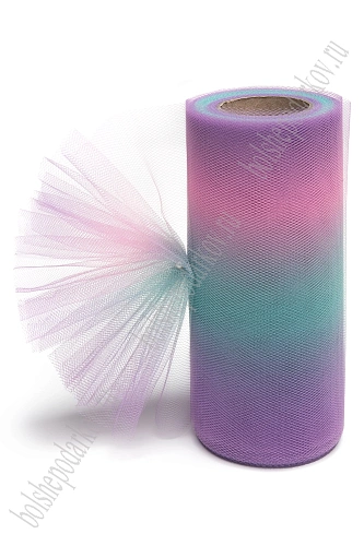 Фатин с переходом цвета 15 см*25 ярд (SF-2952) №6, в ассортимене