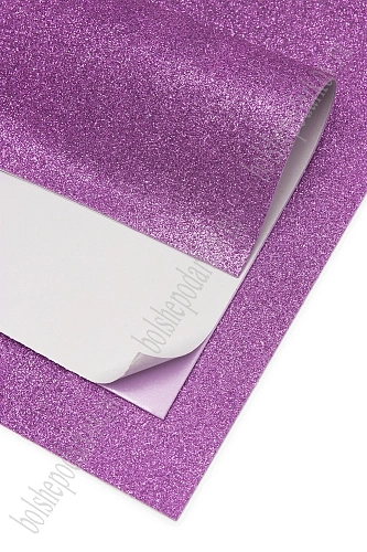 Фоамиран глиттерный самоклеющ. А4 (10 листов) SF-1957, сиреневый №019