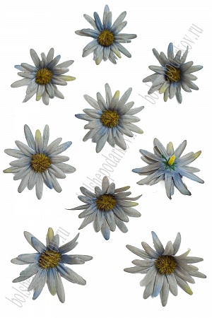Головки цветов &quot;Хризантема&quot; 5 см (100 шт) SF-2090, серо-голубой №1