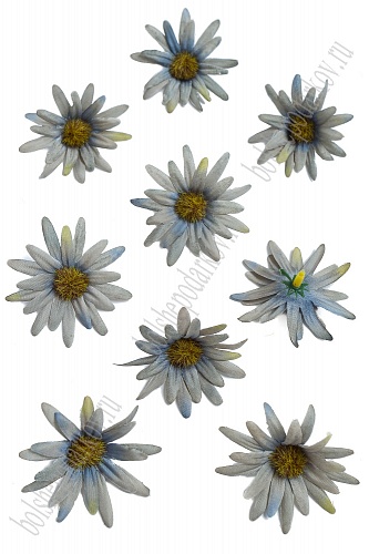 Головки цветов &amp;quot;Хризантема&amp;quot; 5 см (100 шт) SF-2090, серо-голубой №1