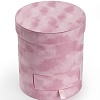 Коробка цилиндр, бархатная 17*20 см (SF-7435) розовый