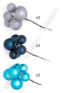 Набор шаров на проволоке (54шт) SF-8007, микс №4