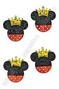 Лазерная вырубка из кожзама &quot;Мультик №10&quot; 4,5*4,5 см (10 шт) несклеенная