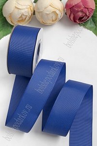 Лента репсовая 4 см*20 ярд &quot;1 сорт&quot; (SF-1349) синий №240)