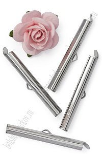 Концевые зажимы 3,5 см (20 шт) SF-7695, серебро