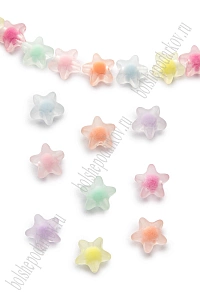 Бусины декоративные 12 мм "Звёздочки" (500 гр) SF-7282, ассорти