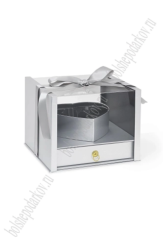 Коробка 25*25*19,5 см (SF-7935) серебро