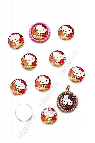 Кабошоны-фишки 25 мм (10 шт) SF-1164, А-14/2