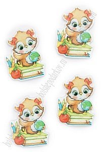 Кабошон-вырубка &quot;Совёнок №1&quot; 2,8*3,7 см(10 шт) SF-7342