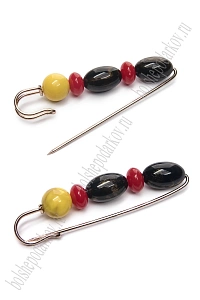 Булавка с декоративными бусинами (2 шт) SF-1249, №6