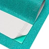 Фоамиран глиттерный самоклеющ. А4 (10 листов) SF-1957, аквамариновый №022