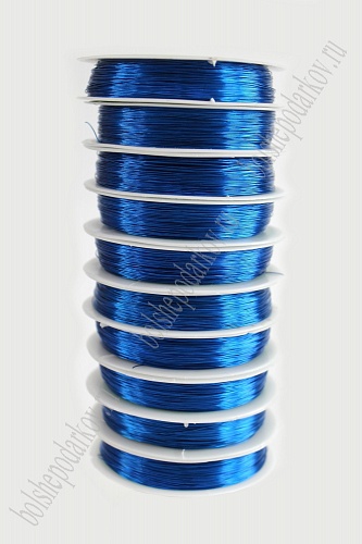 Проволока 0,3 мм*50 м (10 шт) SF-900,  синий