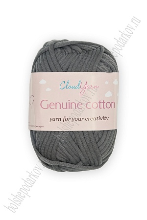 Пряжа &quot;Genuine cotton&quot; 50 гр (10 шт) SF-7844, темно-серый