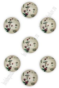 Кабошоны-фишки 25 мм (10 шт) ВР-620, А-32