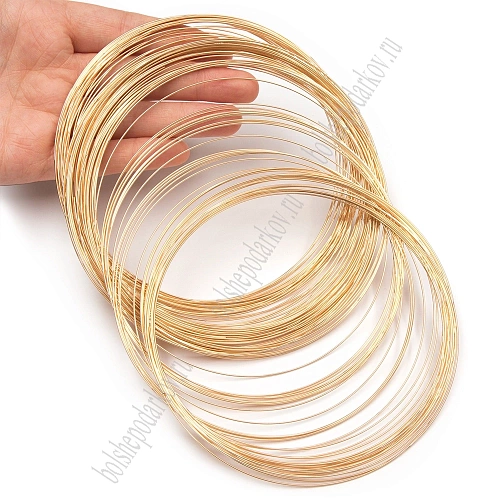 Проволока с эффектом памяти, 115 мм*0,6 мм (SF-7366) розовое золото