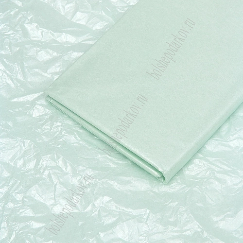 Бумага тишью жемчужная 50*66 см (10 листов) SF-5155, светло-аквамариновый