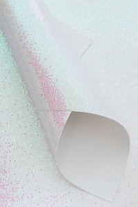 Кожзам &quot;Соты&quot; А4 (5 листов) SF-3945, белый хамелеон №18