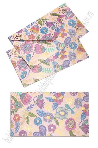 Конверт подарочный 16*9 см (10 шт) SF- 8156, №19