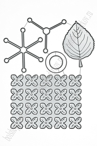 Форма для вырубки &amp;quot;Цветочки&amp;quot; 12,5*15 см (SF-7793) №62