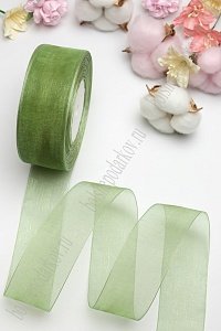 Лента органза 4 см*50 ярд (SF-1352), фисташковый №1061