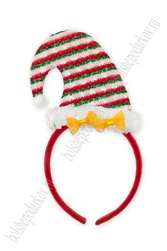 Новогодний ободок 23 см &amp;quot;Колпак&amp;quot; (SF-1708) №5, в ассортименте