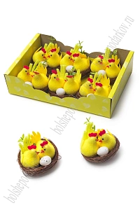 Пасхальный декор "Цыплята" 6,5 см (6 шт) SF-7863, №14
