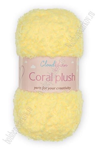 Пряжа &amp;quot;Coral plush&amp;quot; 100 гр (5 шт) SF-7843, желтый