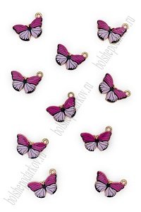 Подвеска металл "Бабочка №2" (10 шт) SF-7343, мультиколор №1
