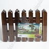 Заборчик декоративный, деревянный (SF-4408) коричневый