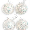 Набор новогодних шаров 5 см (6 шт) SF-7334, белый