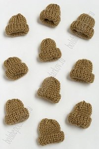 Фурнитура &quot;Шапочка&quot; 3,5*3,5 см (10 шт) SF-3041, хаки №14