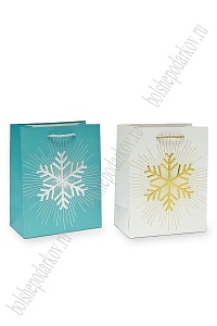 Пакет &quot;Новогодний&quot; 18*23*10 см (12 шт) SF-7568, микс №34