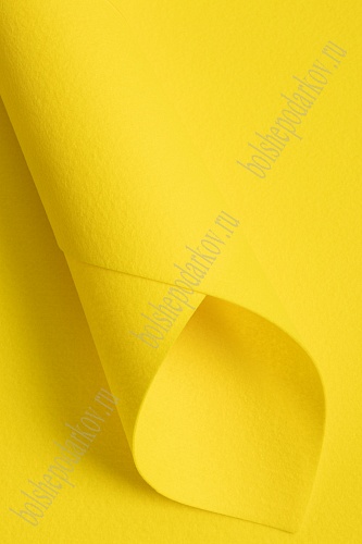 Фетр жесткий 1,2 мм, Корея Solitone 40*55 см (5 шт) желтый №820