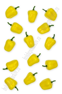 Муляж декоративный перчик болгарский желтый, SF-1238 (100 шт)