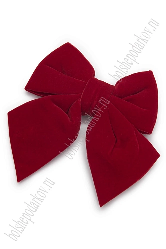 Новогодние банты 13,5*14 см (2 шт) SF-1698, красный