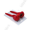 Птички декоративные с зажимом 14*5,5*5 см (2 шт) SF-8015, красный №20