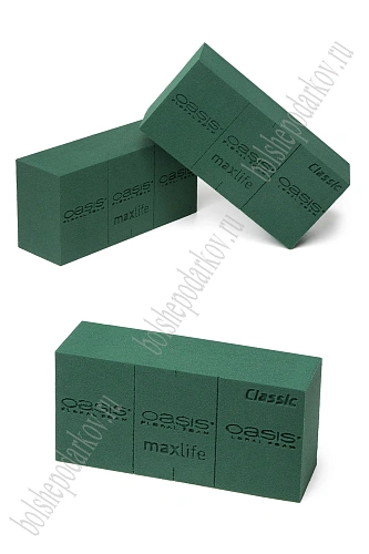 Флористическая пена &amp;quot;Oasis Classic Fresh Floral&amp;quot; 23*11*7,5 см (35 шт)