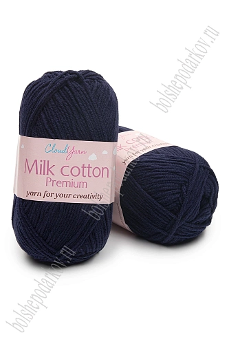 Пряжа &amp;quot;Milk cotton Premium&amp;quot; 50 гр (10 шт) SF-7847, темно-синий
