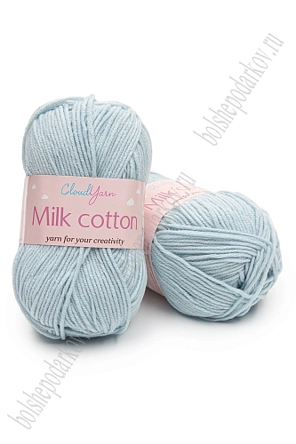 Пряжа &amp;quot;Milk cotton&amp;quot; 50 гр (10 шт) SF-7848, светло-голубой