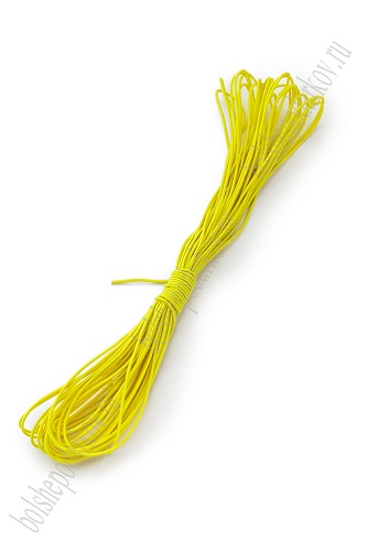 Резинка шляпная 1 мм*10 ярд (SF-7765) желтый №49