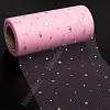 Фатин с пайетками &amp;quot;Горох&amp;quot; 15 см*25 ярд (SF-2939) розовый №42