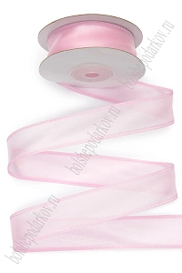 Лента органза Премиум 2,5 см*10 ярд (SF-8111) светло-розовый №4