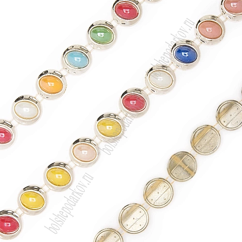 Тесьма &amp;quot;Полубусина-овал&amp;quot; (10 ярд) SF-1401