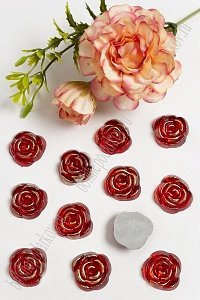 Стразы 20 мм "Розочка" (50 шт) SF-1617, красный №1