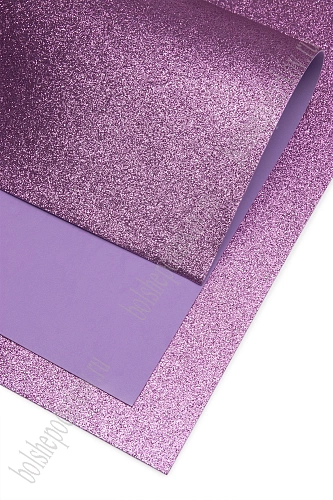 Фоамиран глиттерный 2 мм, 40*60 см Premium (10 листов) SF-3010, сиреневый №012А