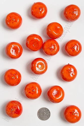 Муляж декоративный мандарин темно-оранжевый, SF-1238 (100 шт)