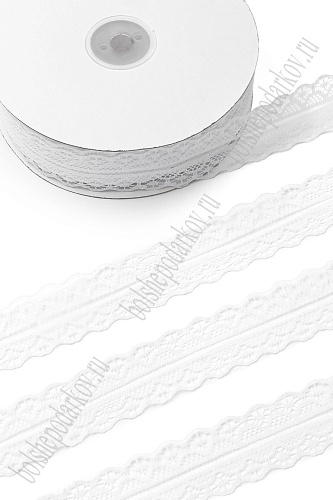 Кружево 3 см*50 ярд (SF-7778) белый №6