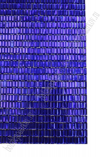 Термостразы прямоугольные на листе 40*24 см (SF-1180) синий