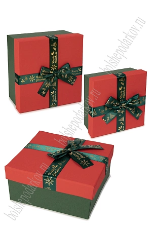 Коробки квадратные 3 в 1, 19*19*9,5 см (SF-7820) №1