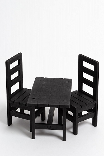Декор &amp;quot;Стол и стулья&amp;quot; SF-4391, черный